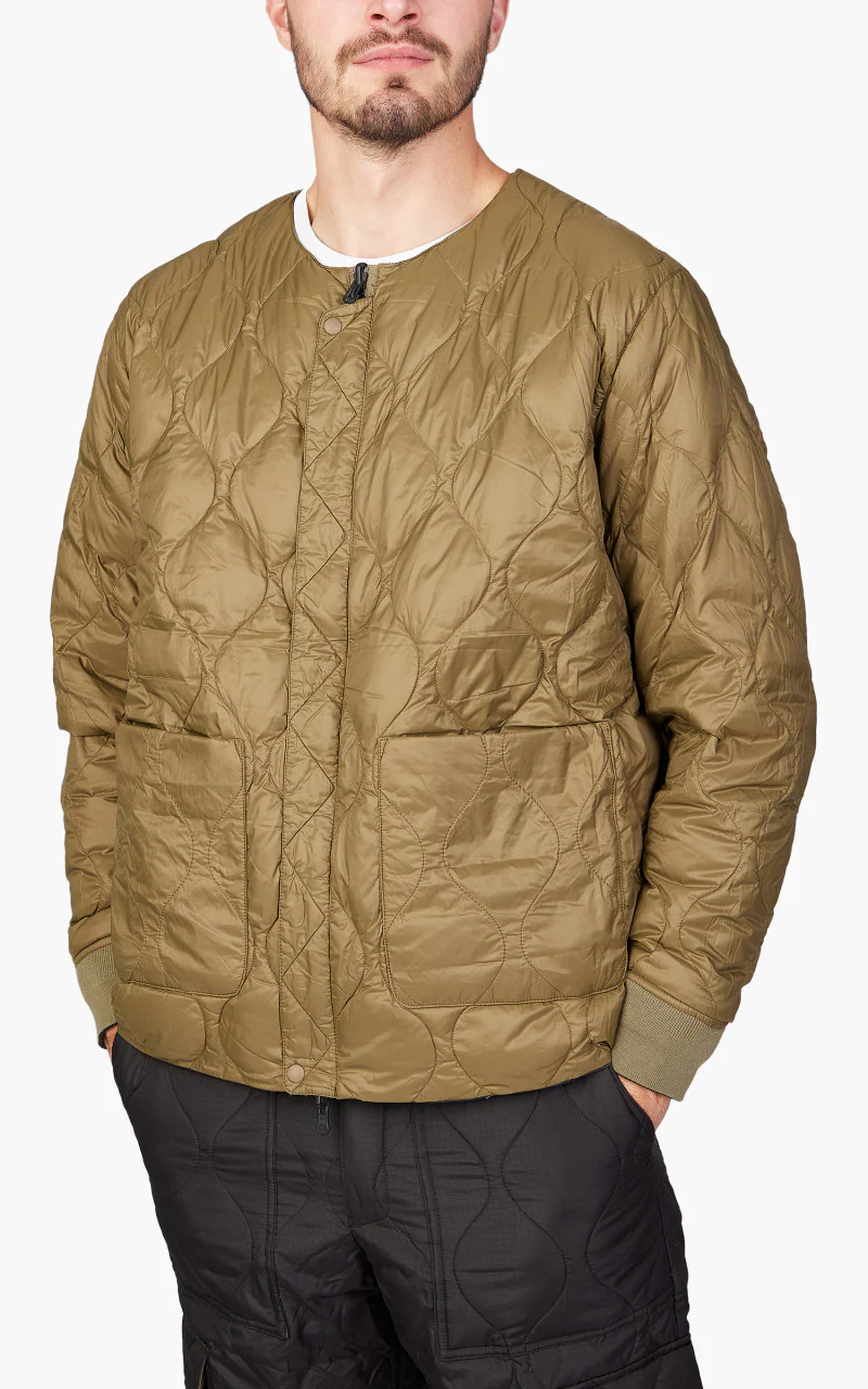 Taion x Beams Lights Reversible MA-1 Type Inner Down Jacket Black/Olive - Image 3