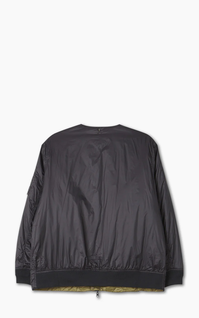 Taion x Beams Lights Reversible MA-1 Type Inner Down Jacket Black/Olive - Image 4