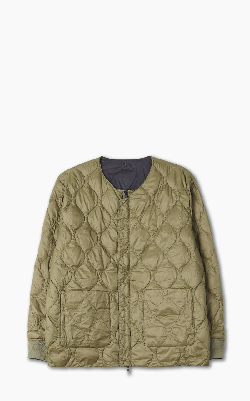 Taion x Beams Lights Reversible MA-1 Type Inner Down Jacket Black/Olive - Image 5