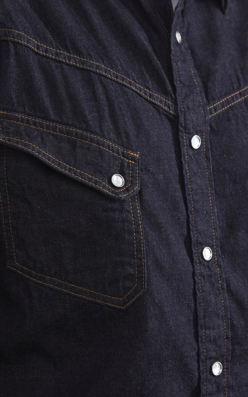 TCB Ranchman Denim Shirt Indigo - Image 4