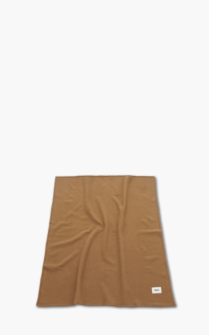 TEKLA Merino Wool Blanket Solid Camel - Image 2