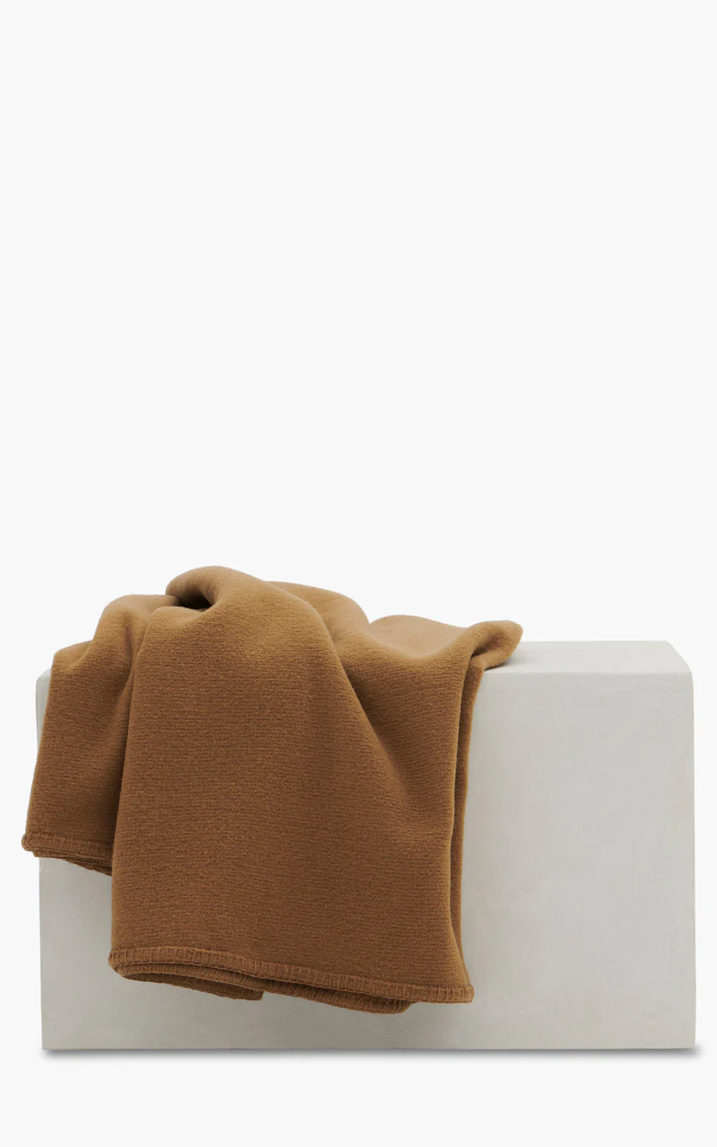 TEKLA Merino Wool Blanket Solid Camel - Image 3
