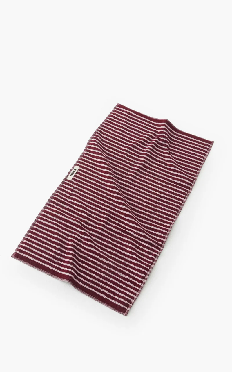 TEKLA Terry Towel Stripes Red/Rose Stripes - Image 2