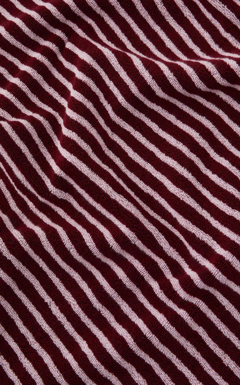 TEKLA Terry Towel Stripes Red/Rose Stripes - Image 6