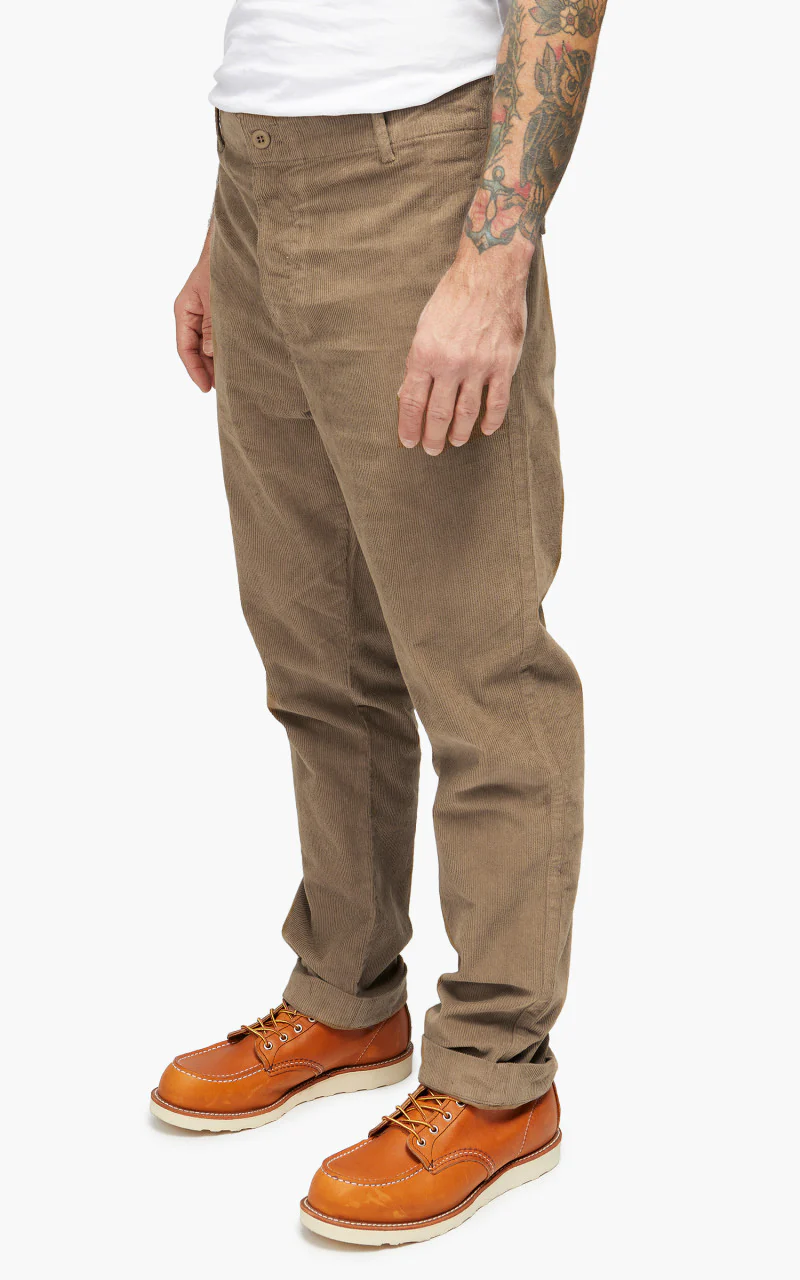Tellason Army Chino Vell 11 Cord Taupe - Image 3