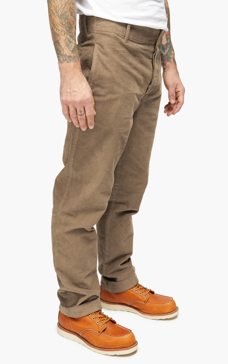 Tellason Army Chino Vell 11 Cord Taupe - Image 4