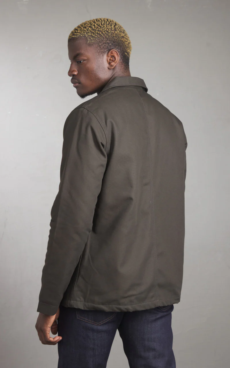 Tellason Baker Jacket Japanese Canvas Lined Brown - Image 6