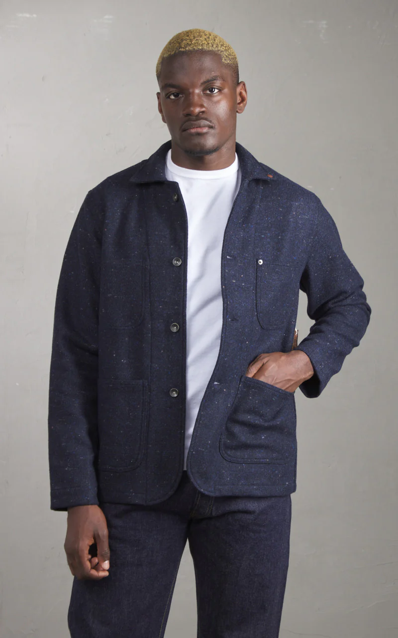 Tellason Baker Jacket Tommy Wool Navy - Image 4