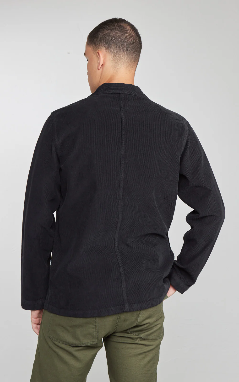 Tellason Baker Jacket Vell Millerighe Corduroy Black - Image 6