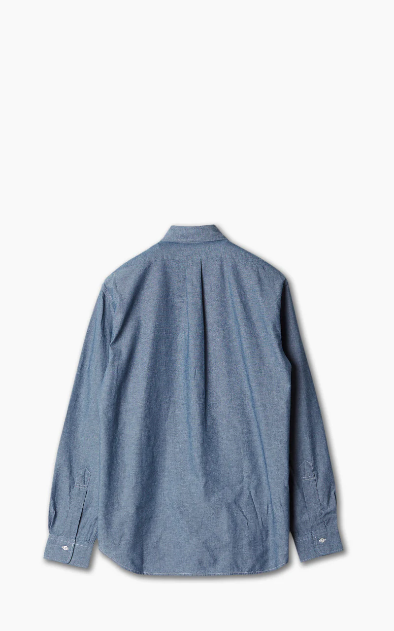 Tellason Button Down Shirt Chambray Light Blue - Image 3