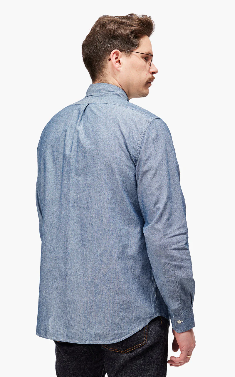 Tellason Button Down Shirt Chambray Light Blue - Image 6