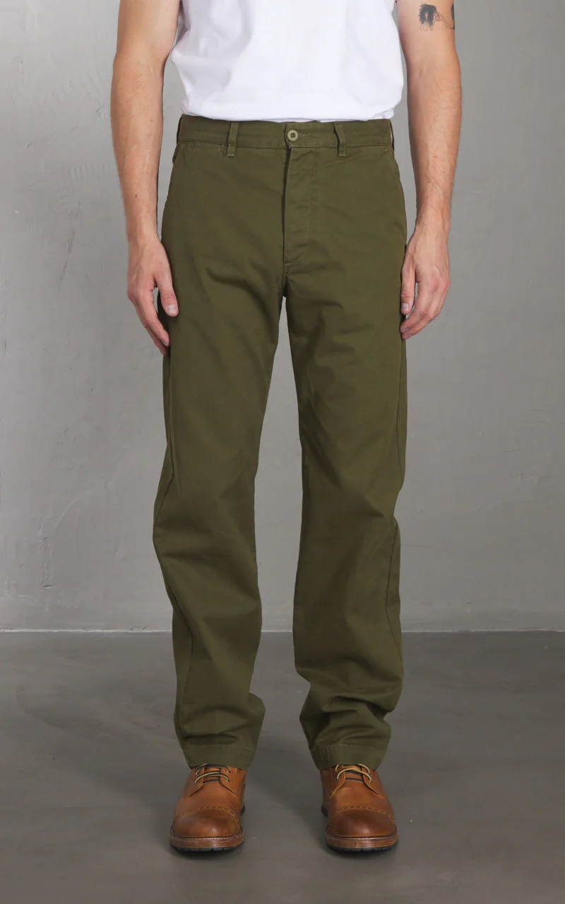 Tellason Chino Pant Triple Twisted Olive - Image 2