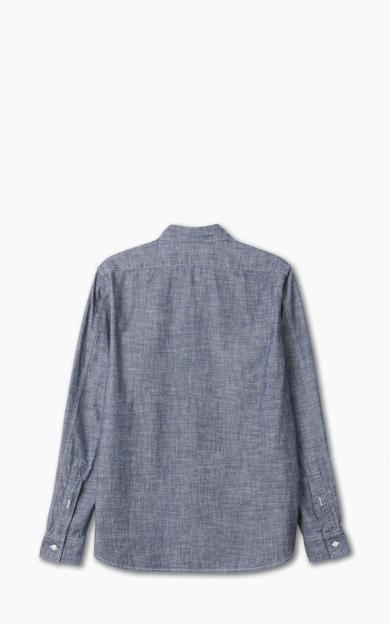 Tellason Clampdown Shirt Chambray Blue - Image 4
