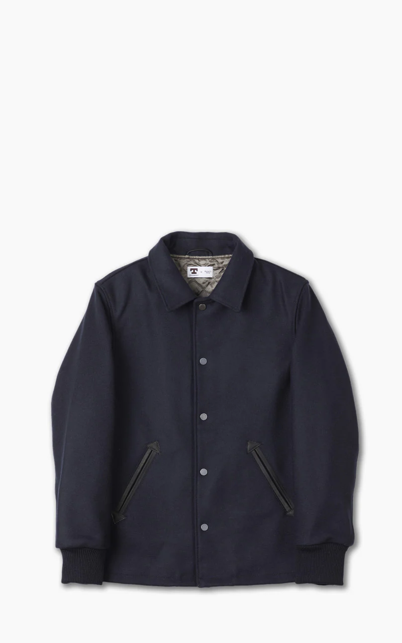 Tellason Coach Jacket Wool/Cashmere Dark Navy