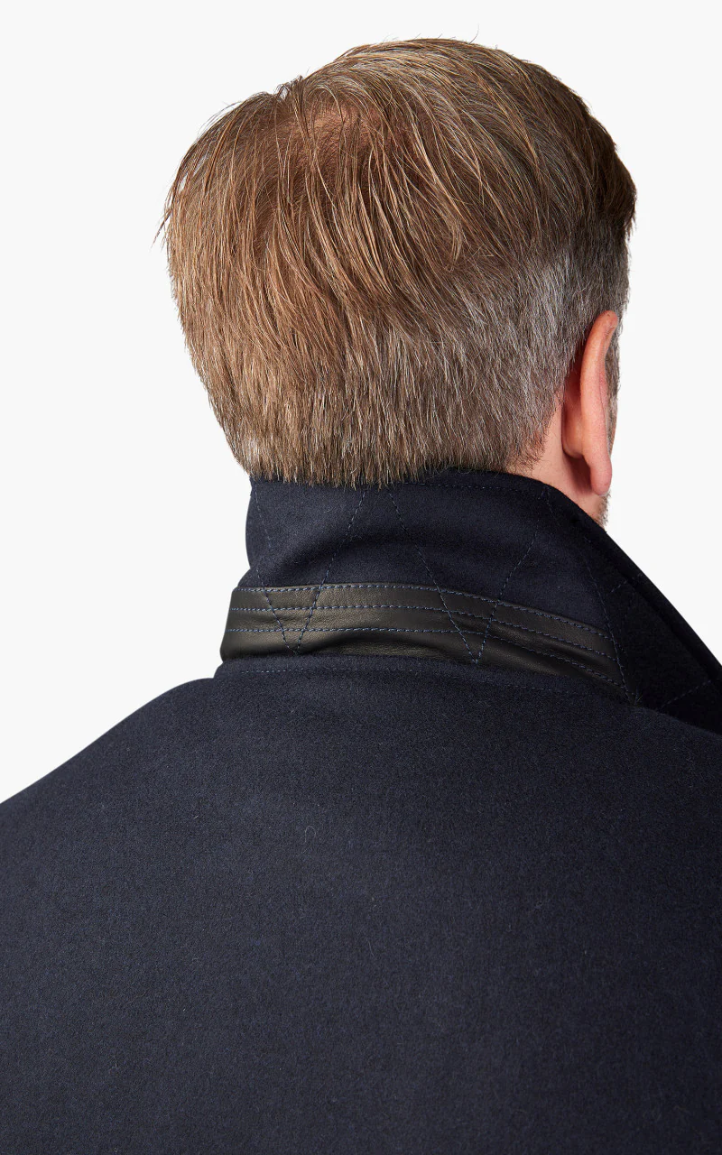 Tellason Coach Jacket Wool/Cashmere Dark Navy - Image 7