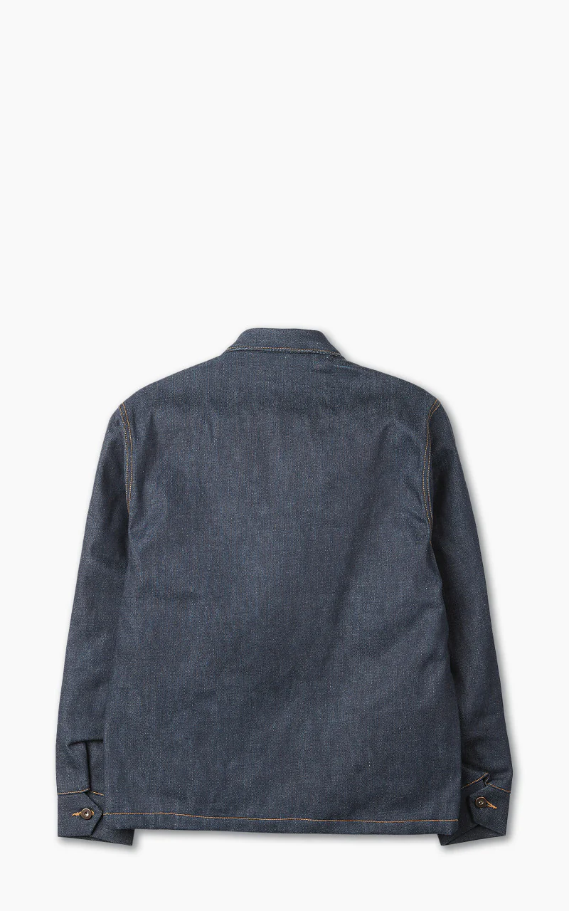 Tellason Coverall Jacket Blanket Lined Selvedge Denim Indigo 16.5oz - Image 3