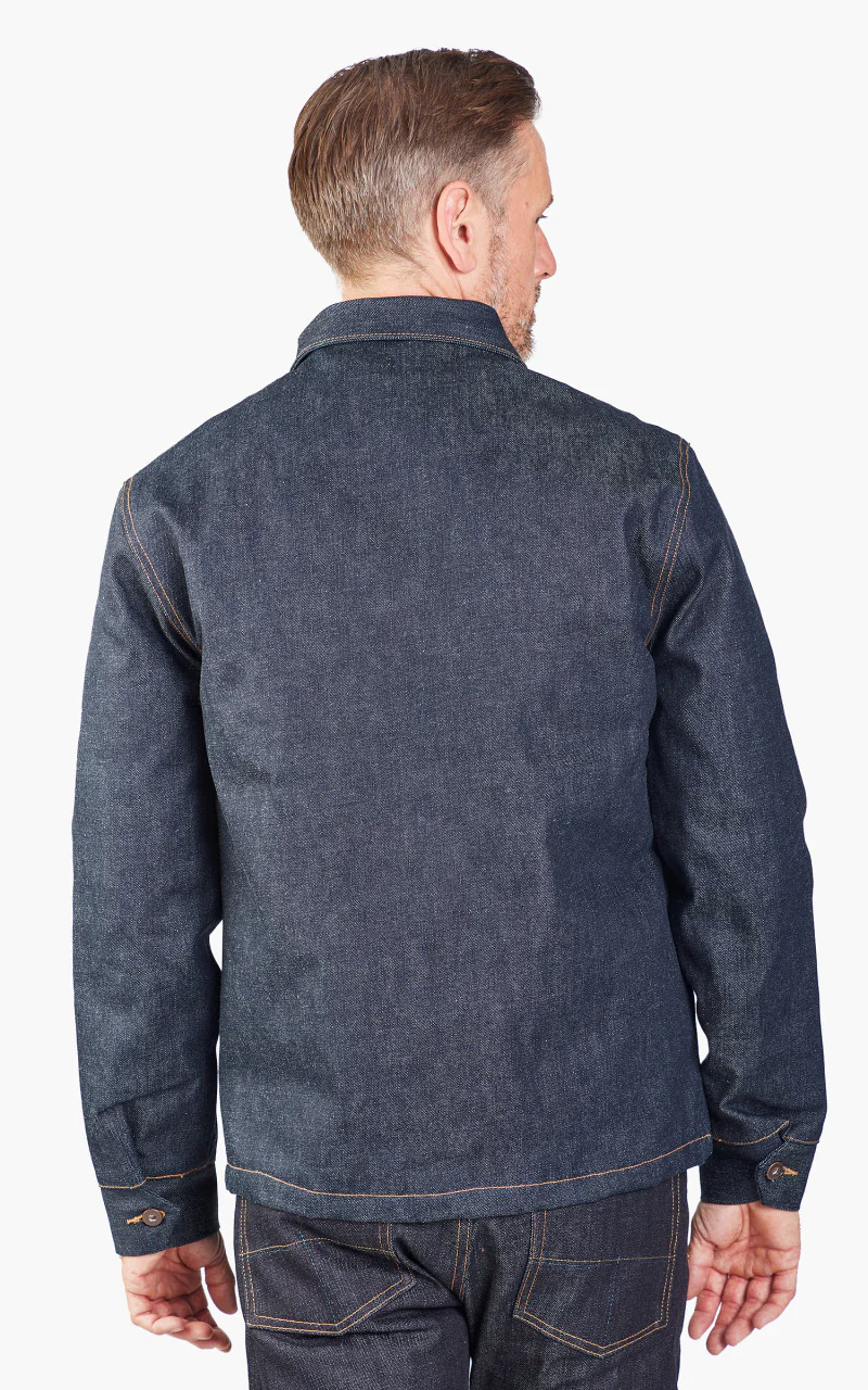 Tellason Coverall Jacket Blanket Lined Selvedge Denim Indigo 16.5oz - Image 5