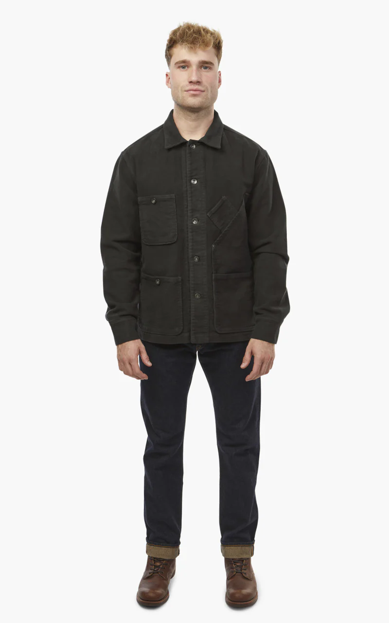 Tellason Coverall Jacket Heavy Moleskin Espresso - Image 2