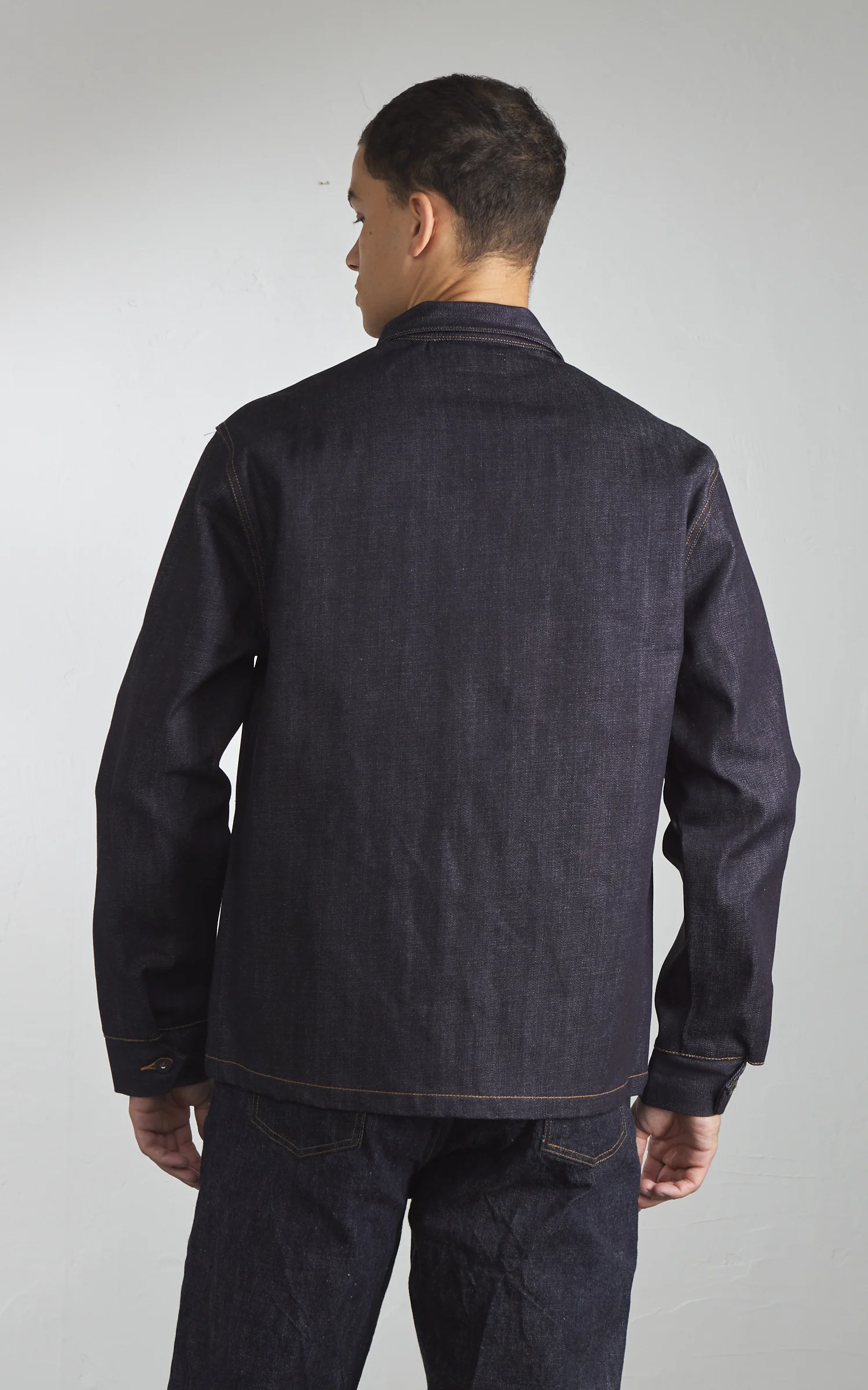 Tellason Coverall Jacket Selvedge Denim Indigo 14.75oz - Image 7