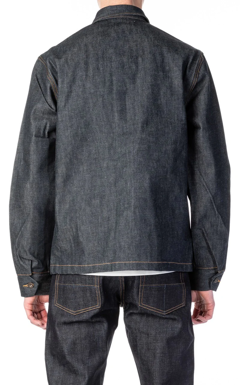Tellason Coverall Jacket Selvedge Denim Indigo 12.5oz - Image 4