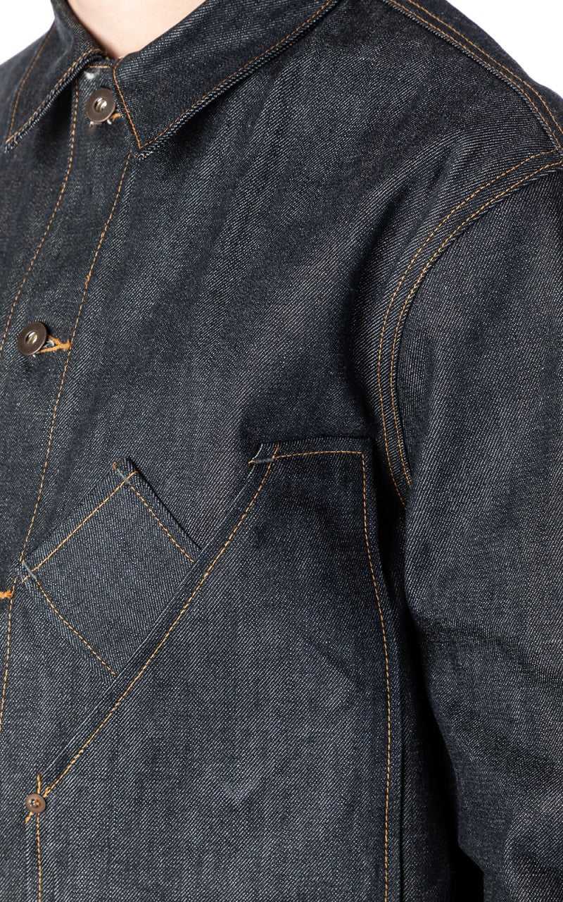 Tellason Coverall Jacket Selvedge Denim Indigo 12.5oz - Image 5