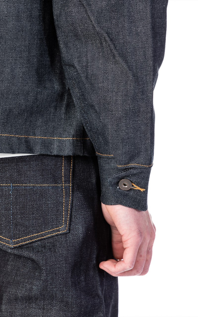 Tellason Coverall Jacket Selvedge Denim Indigo 12.5oz - Image 7