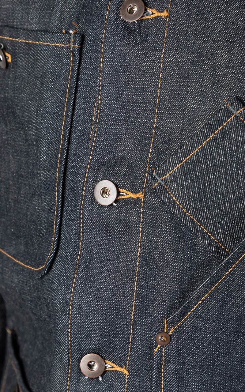 Tellason Coverall Jacket Selvedge Denim Indigo 12.5oz - Image 8