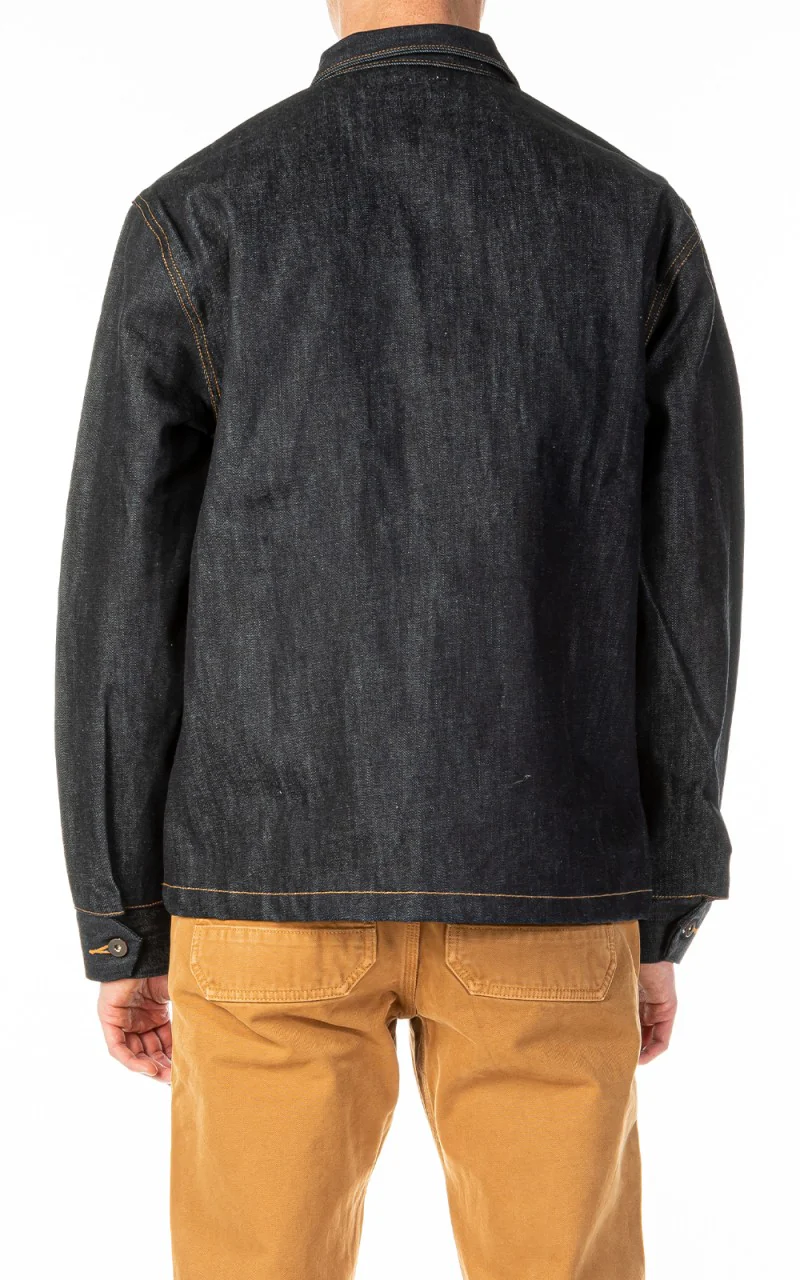 Tellason Coverall Jacket Selvedge Denim Indigo 16.5oz - Image 3