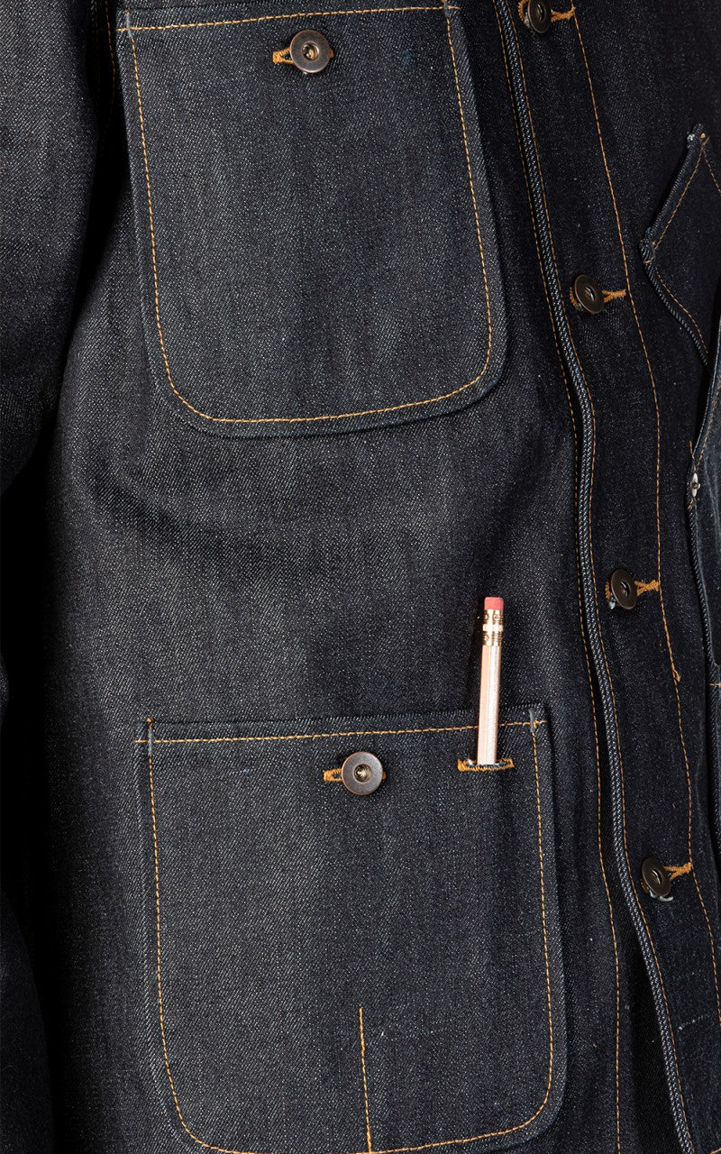 Tellason Coverall Jacket Selvedge Denim Indigo 16.5oz - Image 6