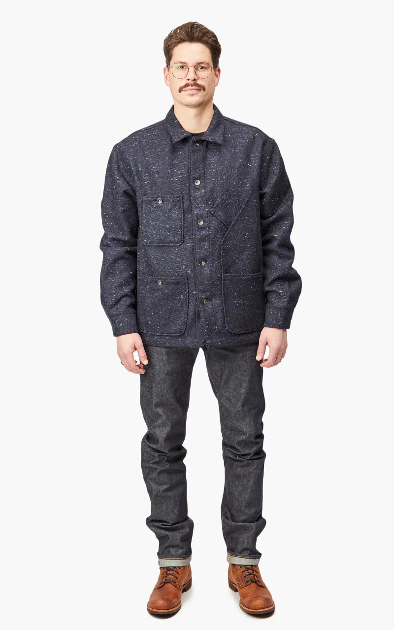 Tellason Coverall Jacket Tommy Wool Navy - Image 2