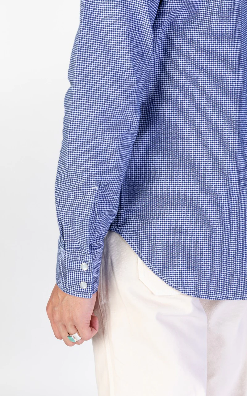 Tellason Cowboy Shirt Pepita Blue - Image 5