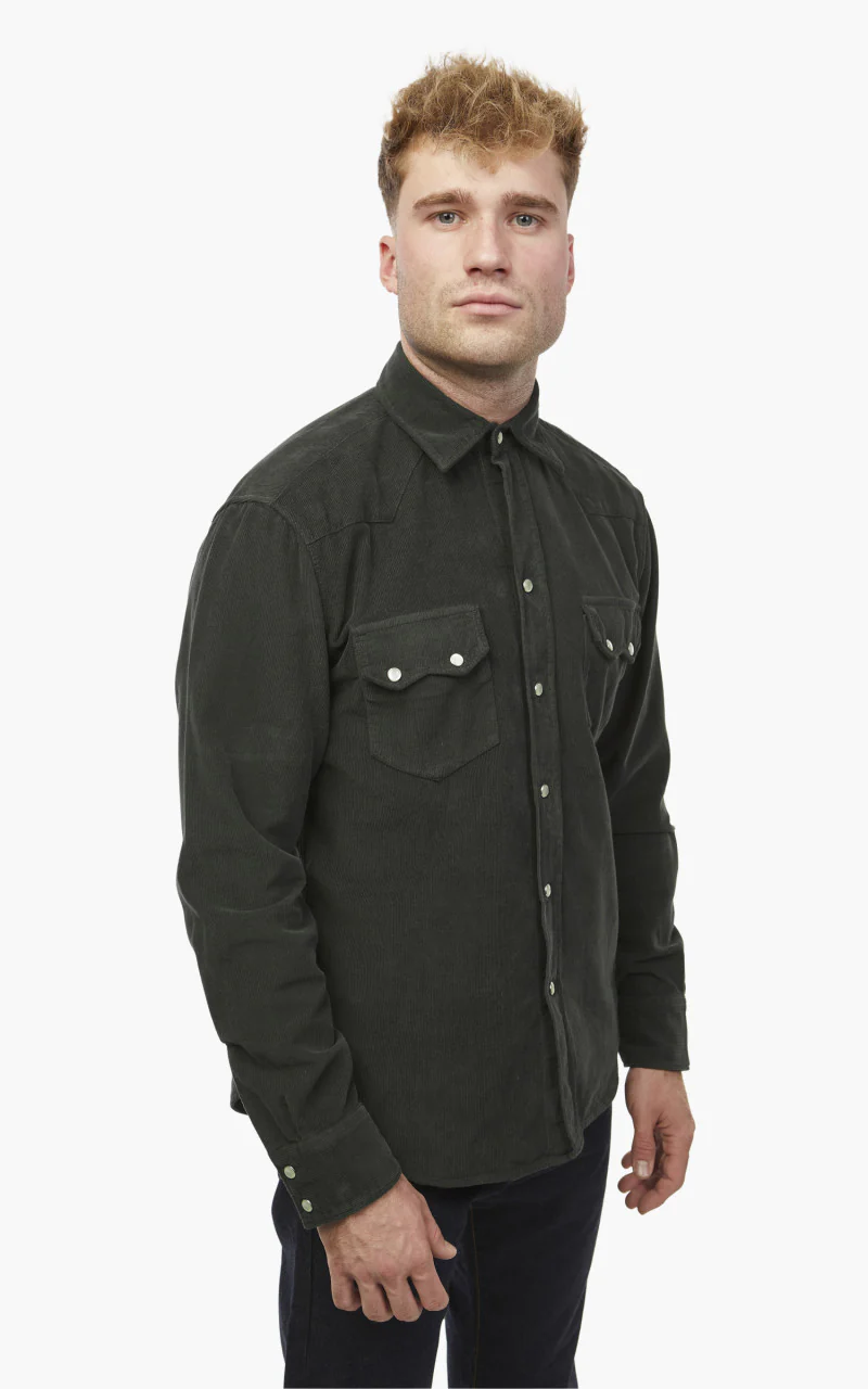 Tellason Cowboy Shirt Vell 16 Cisco Corduroy Espresso - Image 5