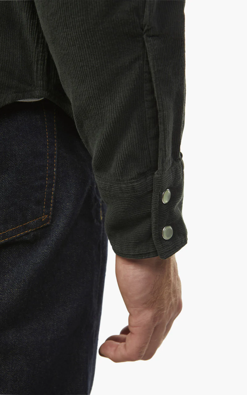 Tellason Cowboy Shirt Vell 16 Cisco Corduroy Espresso - Image 8