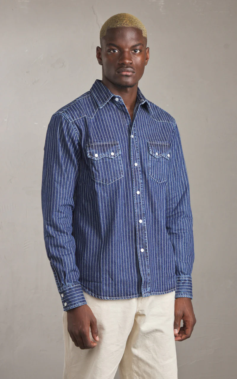 Tellason Cowboy Shirt Wabash Blue - Image 2