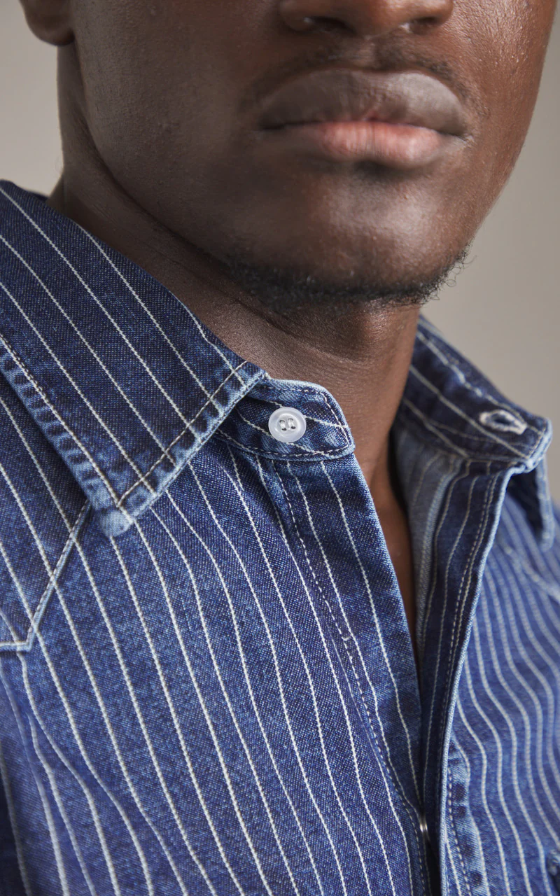 Tellason Cowboy Shirt Wabash Blue - Image 5