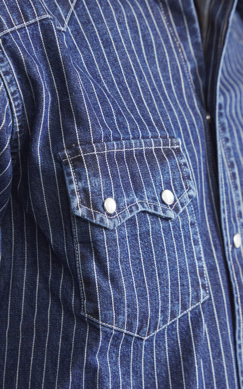 Tellason Cowboy Shirt Wabash Blue - Image 6