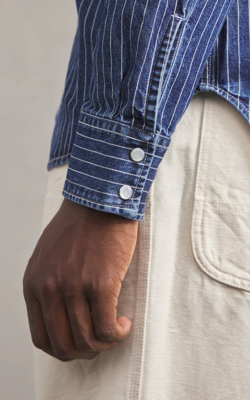 Tellason Cowboy Shirt Wabash Blue - Image 8