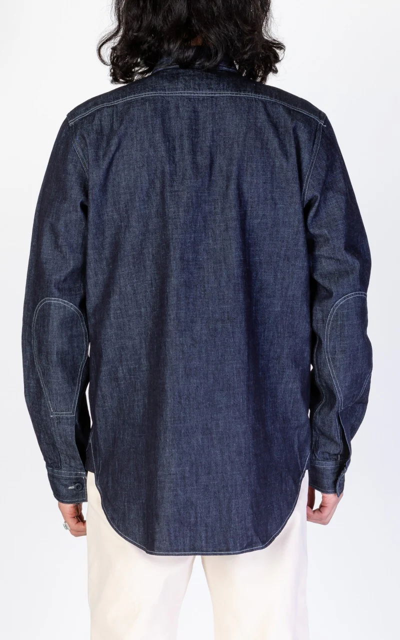 Tellason Dockworker Shirt Dry Indigo - Image 3