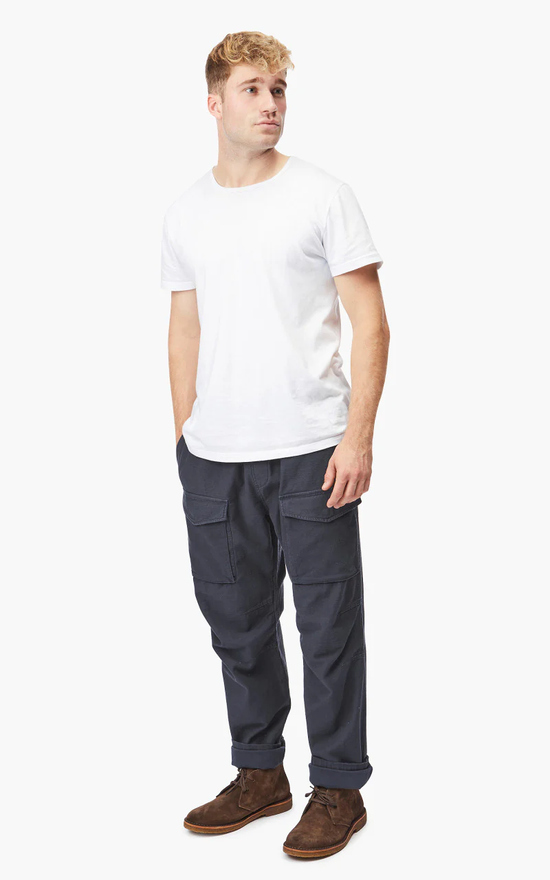 Tellason Easy Pant Sateen Dark Navy - Image 2