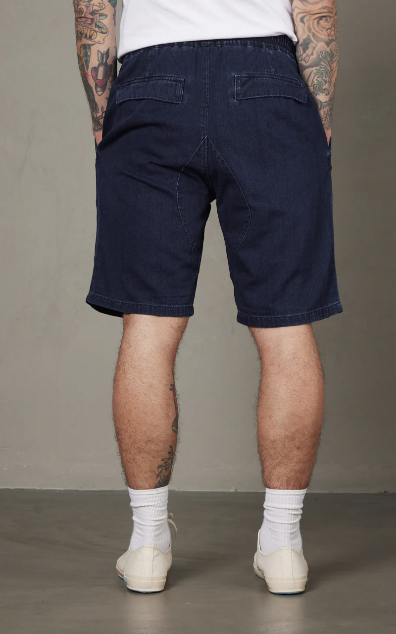 Tellason Easy Shorts Herringbone Dyed Indigo - Image 5