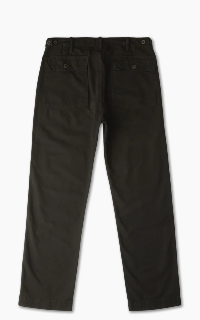 Tellason Fatigue Pant Straight Herringbone Twill Black - Image 3