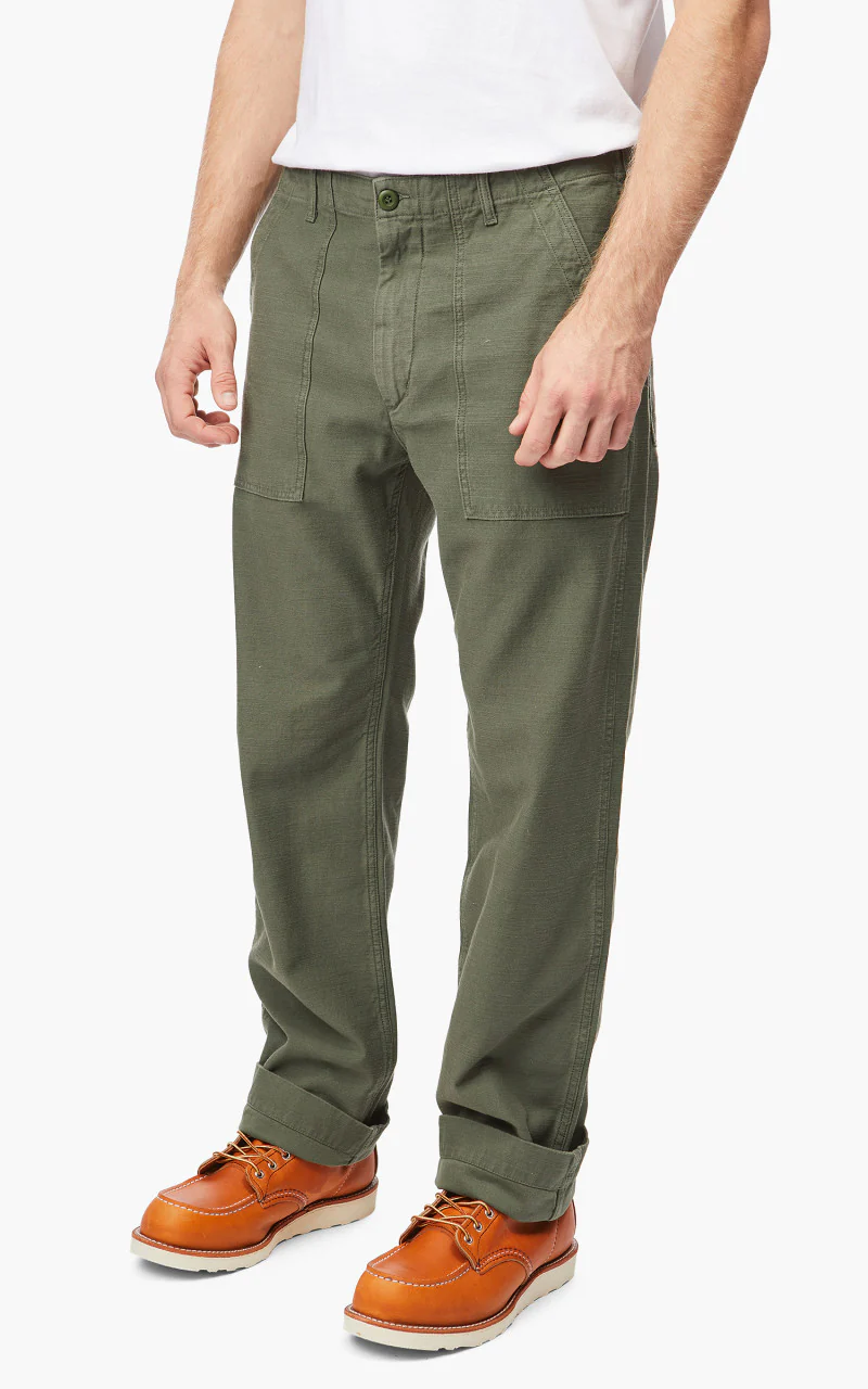 Tellason Fatigue Pant Straight Sateen Olive - Image 5