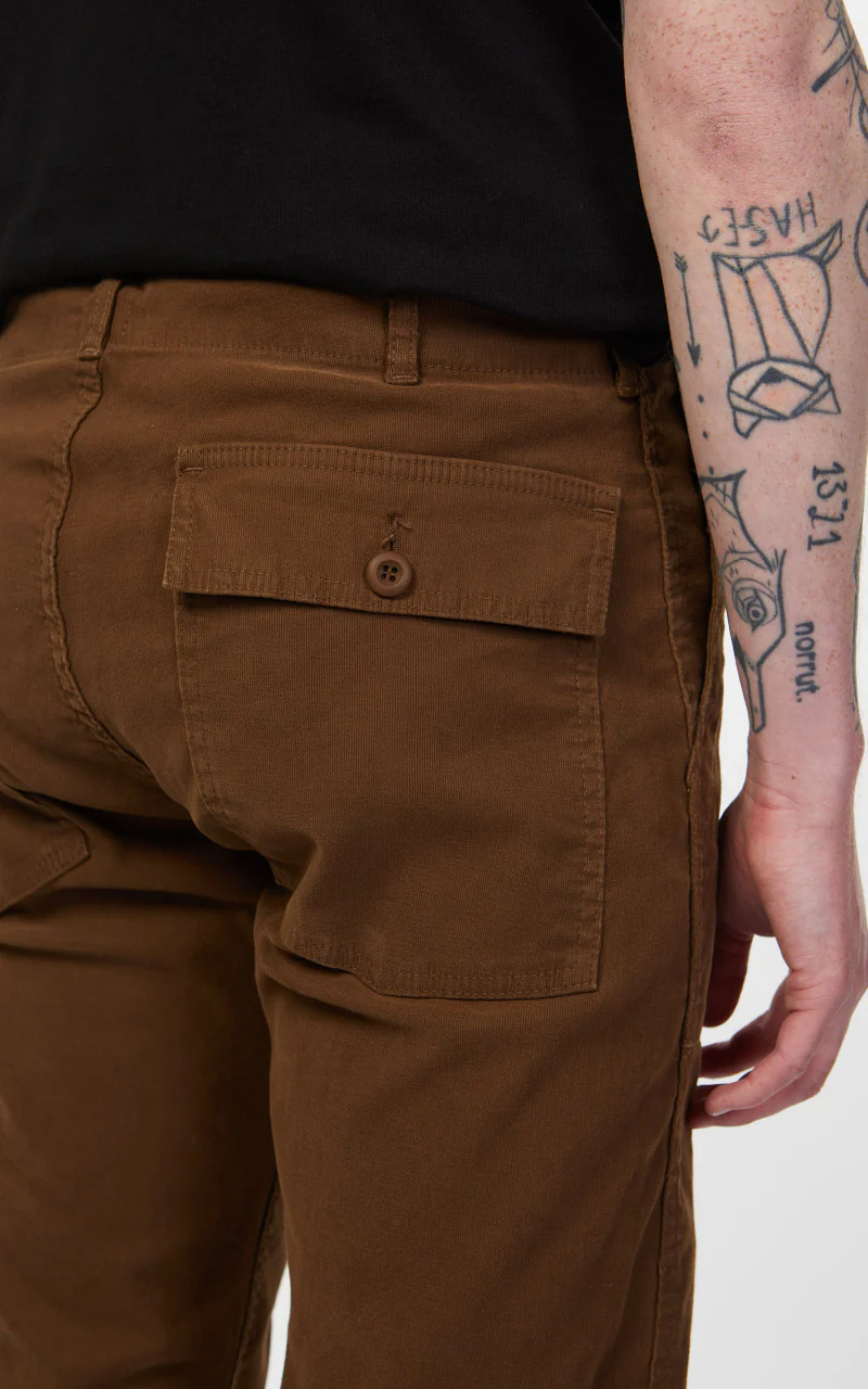 Tellason Fatigue Pant Tapered Gelsomino Mocha Brown - Image 7