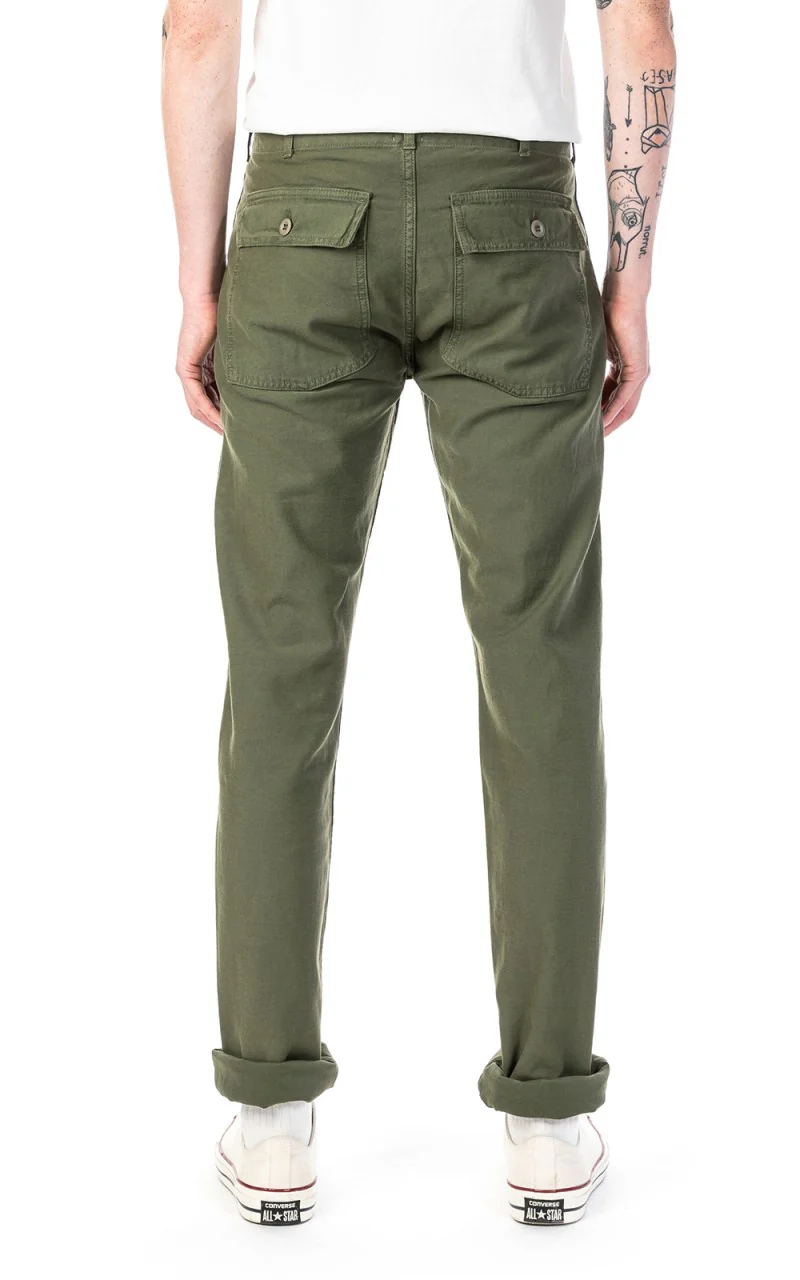 Tellason Fatigue Pant Tapered Sateen Olive - Image 3