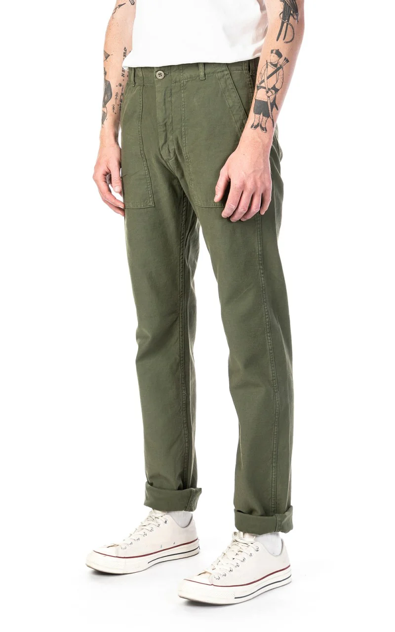 Tellason Fatigue Pant Tapered Sateen Olive - Image 4