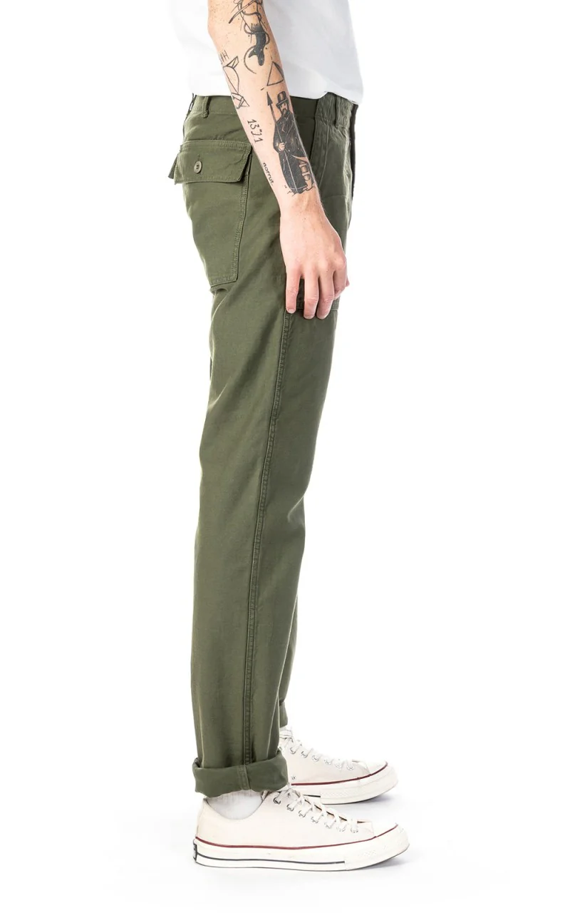 Tellason Fatigue Pant Tapered Sateen Olive - Image 5