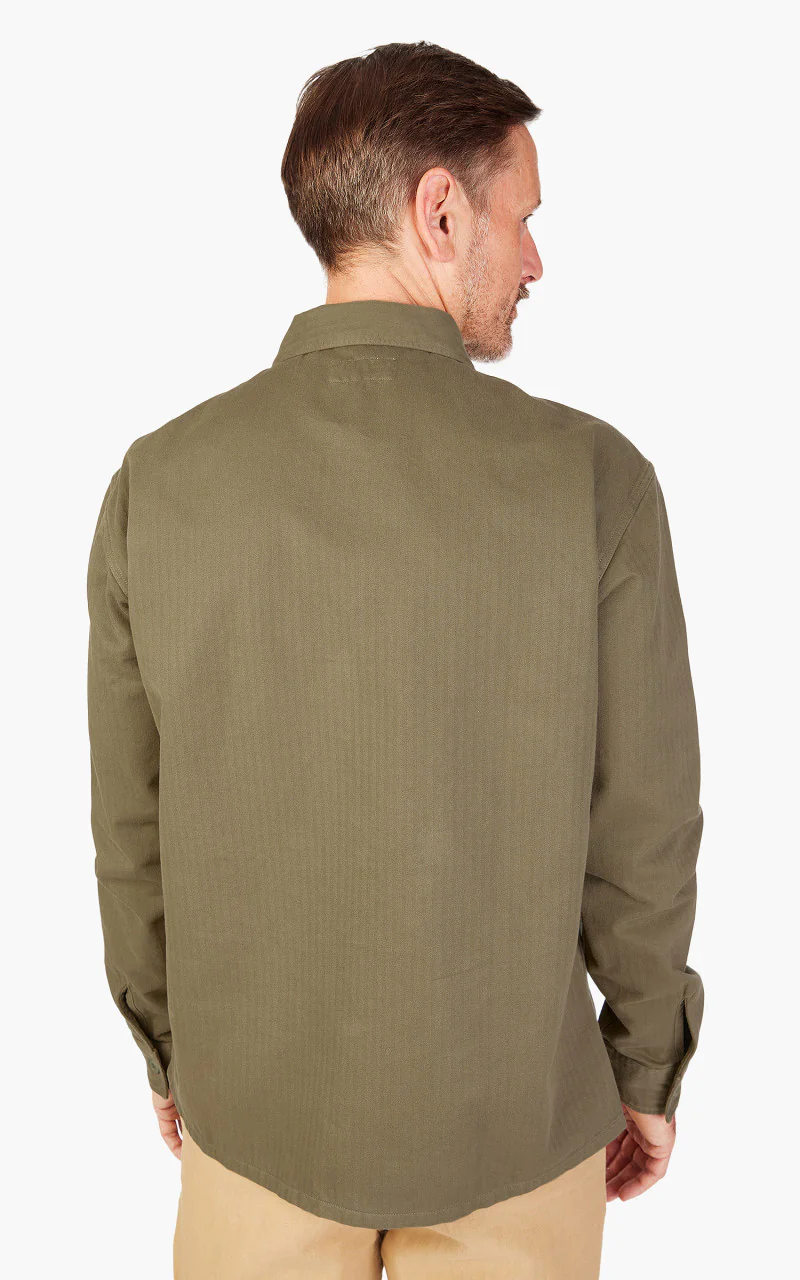 Tellason Fatigue Shirt Herringbone Twill Military - Image 5