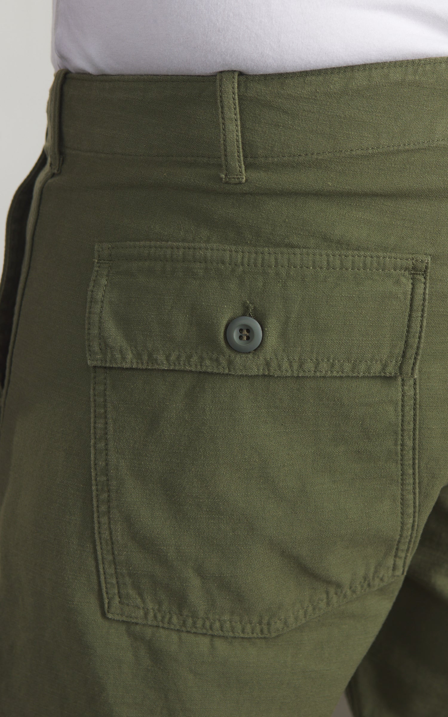 Tellason Fatigue Shorts Cotton Sateen Olive - Image 5