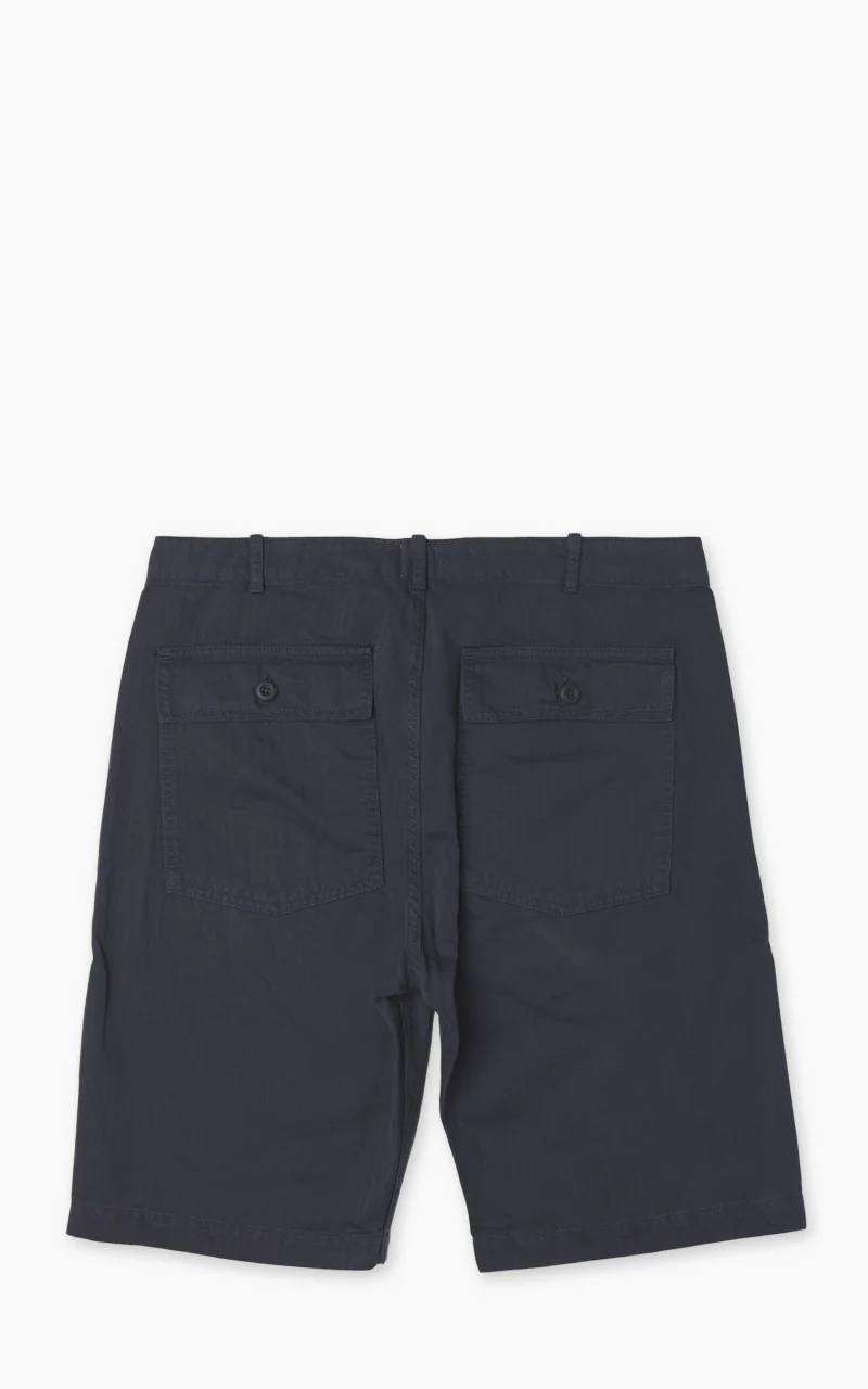 Tellason Fatigue Shorts Herringbone Twill Dark Navy - Image 4
