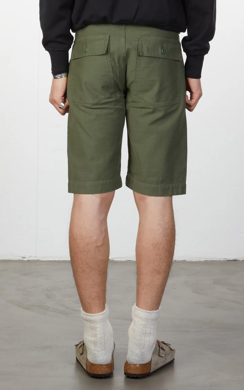 Tellason Fatigue Shorts Sateen Olive - Image 5